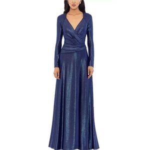 betsy and adam by linda bernell purple dress Betsy & adam by linda bernell plum long dress 10 medium bridesmaid purple